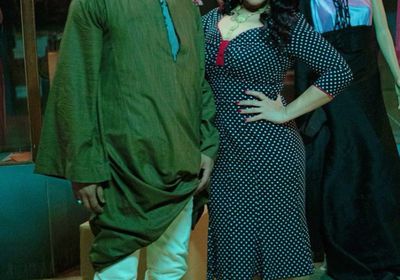 محمد رمضان مع سمية الخشاب في صورة جديدة من كواليس "موسى"