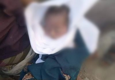 العثور على رضيع في برميل قمامة بتعز