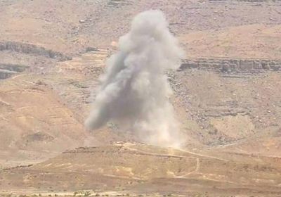 مقاتلات التحالف تدك تعزيزات حوثية بحجة