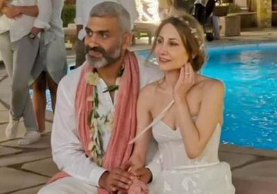 هاني عادل يحتفل بزفافه على الممثلة اللبنانية دياموند بو عبود (فيديو وصور)