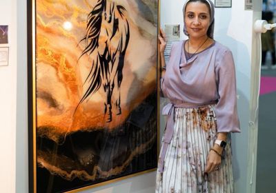 يسرا وهبة تشارك في معرض فنون العالم بدبي