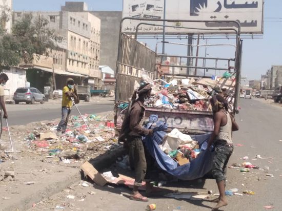 الانتقالي يرعى حملة نظافة في الحبيلين