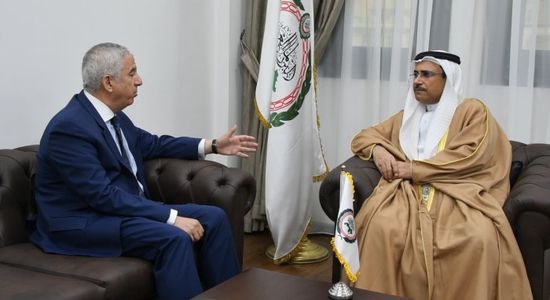 رئيس البرلمان العربي يستقبل نظيره في برلمان البحر المتوسط