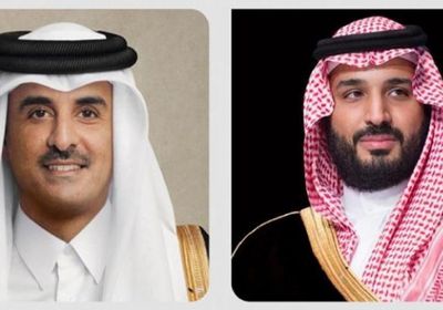 ولي العهد السعودي يتلقى اتصالا هاتفيا من أمير قطر
