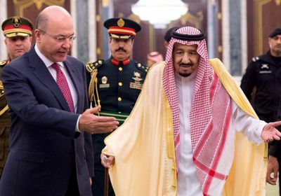 الرئيس العراقي يبحث مع العاهل السعودي مواجهة التحديات المشتركة
