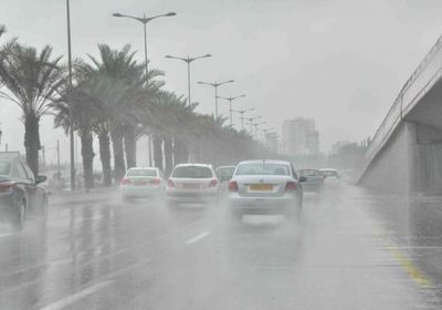 هطول أمطار رعدية في السعودية 