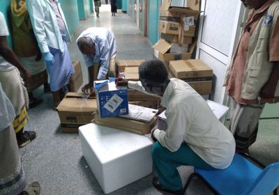 توزيع لقاحات كورونا على مديريات أبين