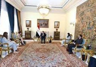  السيسي يبحث سُبل تعزيز التعاون مع رئيسة البنك الأوروبي