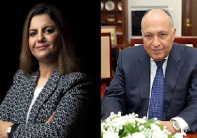 وزير الخارجية المصري يُجري مباحثات مع نظيرته الليبية