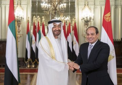 بن زايد والسيسي يؤكدان على عمق التنسيق المشترك لحماية الأمن القومي العربي