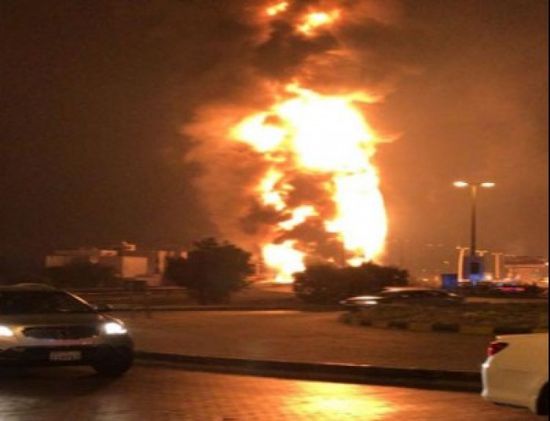 حريق ضخم بسوق مشهد شمال إيران  