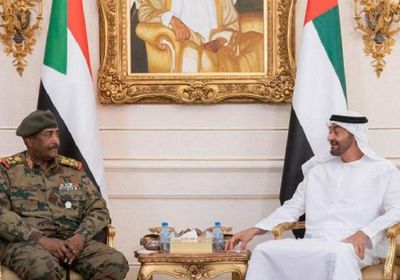  بن زايد يتلقى اتصالًا هاتفي من رئيس مجلس السيادة السوداني