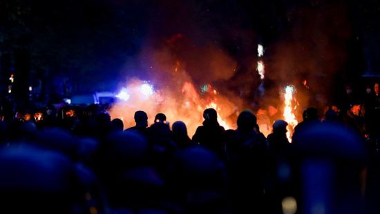 مواجهات بين الشرطة ومتظاهرين في برلين