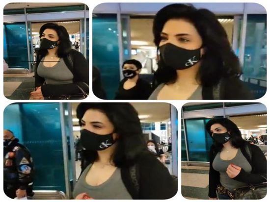 أول تعليق لحورية فرغلي بعد وصولها مصر