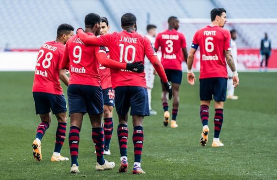 ليل يهزم لانس بثلاثية ويواصل التقدم نحو انتزاع لقب الدوري الفرنسي