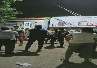 حادث جديد بمصر.. خروج قطار عن القضبان بالعياط