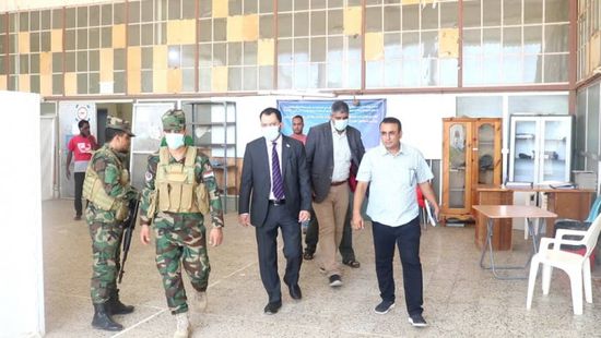 الكاف وهيثم يقفان على أوضاع عزل الأمل بالبريقة