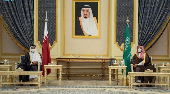 ولي العهد السعودي يعقد جلسة مباحثات مع الأمير القطري في جدة