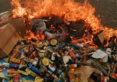 بعد حملة تفتيش.. إتلاف أغذية فاسدة في حالمين