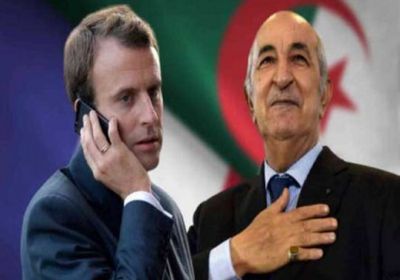 الرئيس الفرنسي يجري اتصالا هاتفيا مع نظيره الجزائري