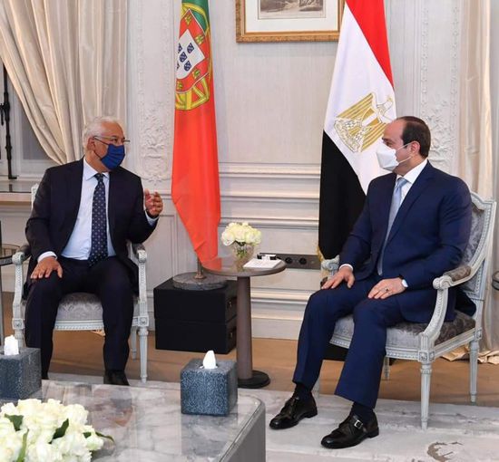 الرئيس المصري يجتمع بنظيره البرتغالي في باريس