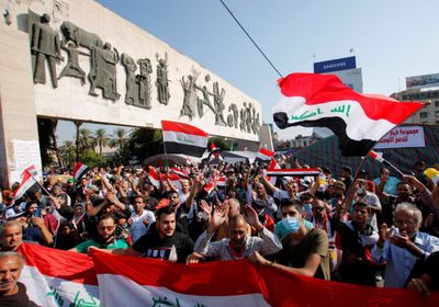 مئات العراقيين يخرجون في كربلاء تضامنًا مع الشعب الفلسطيني