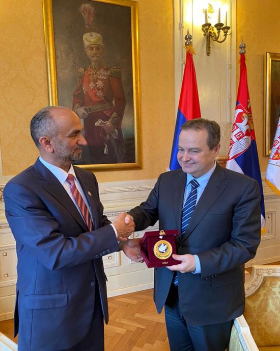 رئيس البرلمان الصربي يستقبل رئيس المجلس العالمي للتسامح والسلام