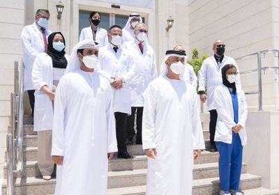 &rlm;"بن زايد": الإمارات تقدم خبراتها وإنجازاتها الطبية لخدمة البشرية والقضاء على &rlm;الأمراض (صور)&rlm;