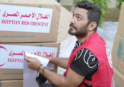 دعمًا لفلسطين.. تامر حسني يتعاون مع الهلال الأحمر المصري