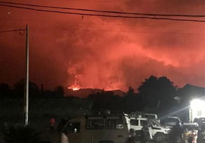  خروج سكان شرق الكونجو مزعورين بعد ثوران بركان