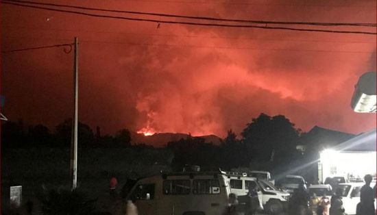  خروج سكان شرق الكونجو مزعورين بعد ثوران بركان