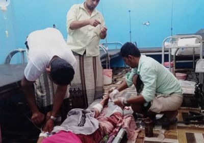 لغم حوثي يباغت 3 سيدات في حيس