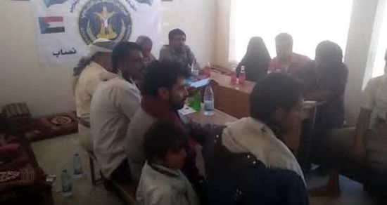 انتقالي نصاب يبحث الأوضاع الأمنية بالمديرية