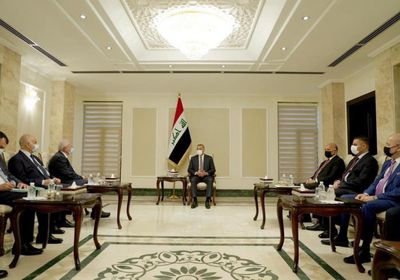  رئيس مجلس الوزراء العراقي يستقبل وزير الخارجية الفلسطيني