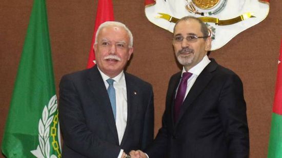 مؤتمر صحفي لوزيري خارجية الأردن وفلسطين