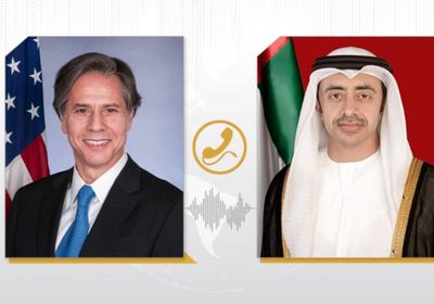 الشيخ عبد الله بن زايد يبحث مع وزير الخارجية الأمريكي تعزيز الاستقرار بالمنطقة