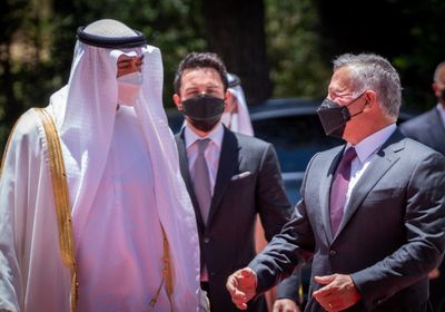 ملك الأردن: خدمة الأمة عنوان لقاءاتي مع ولي عهد أبوظبي