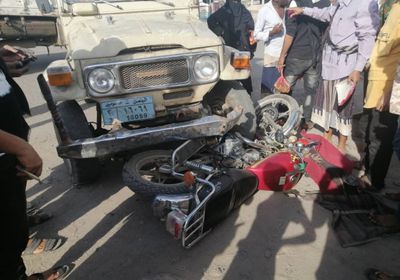 إصابة سائق دراجة نارية في حادث بالحبيلين