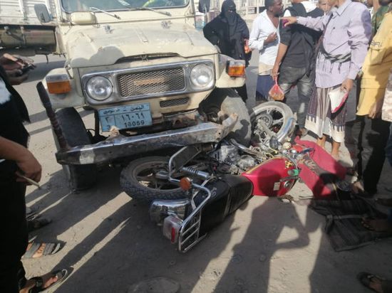 إصابة سائق دراجة نارية في حادث بالحبيلين