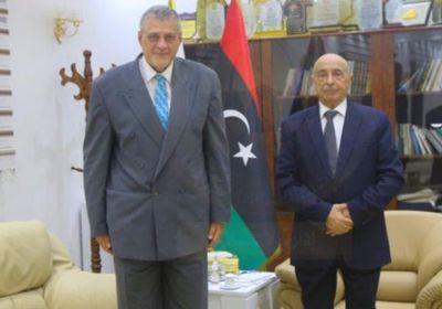  رئيس مجلس النواب الليبي يلتقي بالمبعوث الأممي