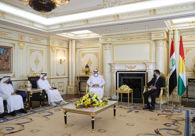  رئيس كردستان العراق يشيد بالدور الإماراتي في دعم الإقليم والنازحين إليه (صور)