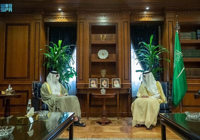  وزير الدولة للشؤون الخارجية السعودي يستقبل السفير الإماراتي