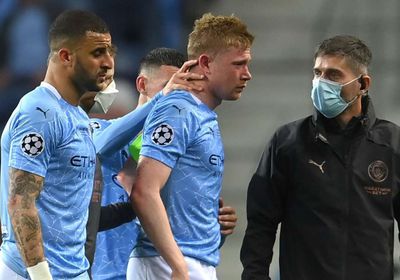 دي بروين يكشف طبيعة إصابته بنهائي دوري الأبطال