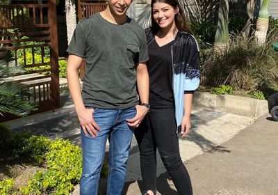 ليلى أحمد زاهر تهنئ هشام جمال بعيد ميلاده