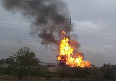 بعد طهران.. حريق ضخم في منشأة نفطية بالأحواز