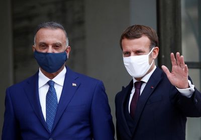  اتصال هاتفي بين الكاظمي وماكرون