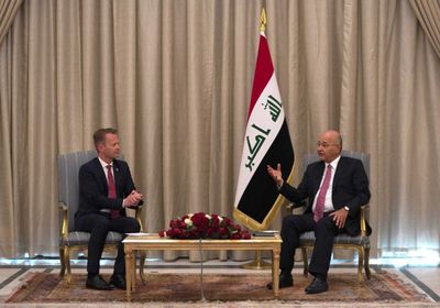الرئيس العراقي يبحث مع وزير الخارجية الدنماركي تطوير العلاقات الثنائية بين البلدين