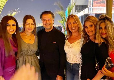 مع نجمات الفن.. راغب علامة يحتفل بعيد ميلاده