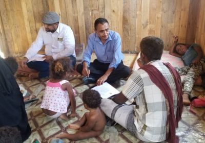 "حقوقية أمانة الانتقالي" تتفقد النازحين بخورمكسر