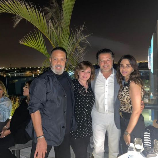 إلهام شاهين تحتفل بعيد ميلاد راغب علامة